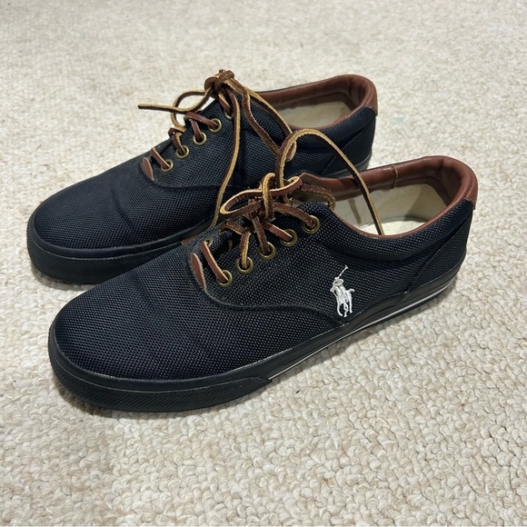 Polo Ralph Lauren Other - POLO Ralph Lauren Men’s Vaughn Shoes. Size 7D, Black. Canvas/Leather